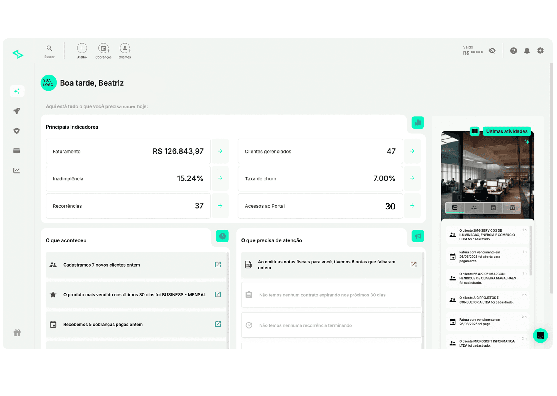Dashboard da Base de Clientes